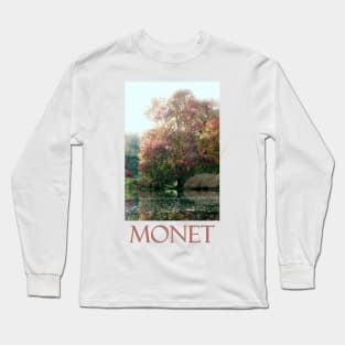 Tree by the Water by Claude Monet Long Sleeve T-Shirt